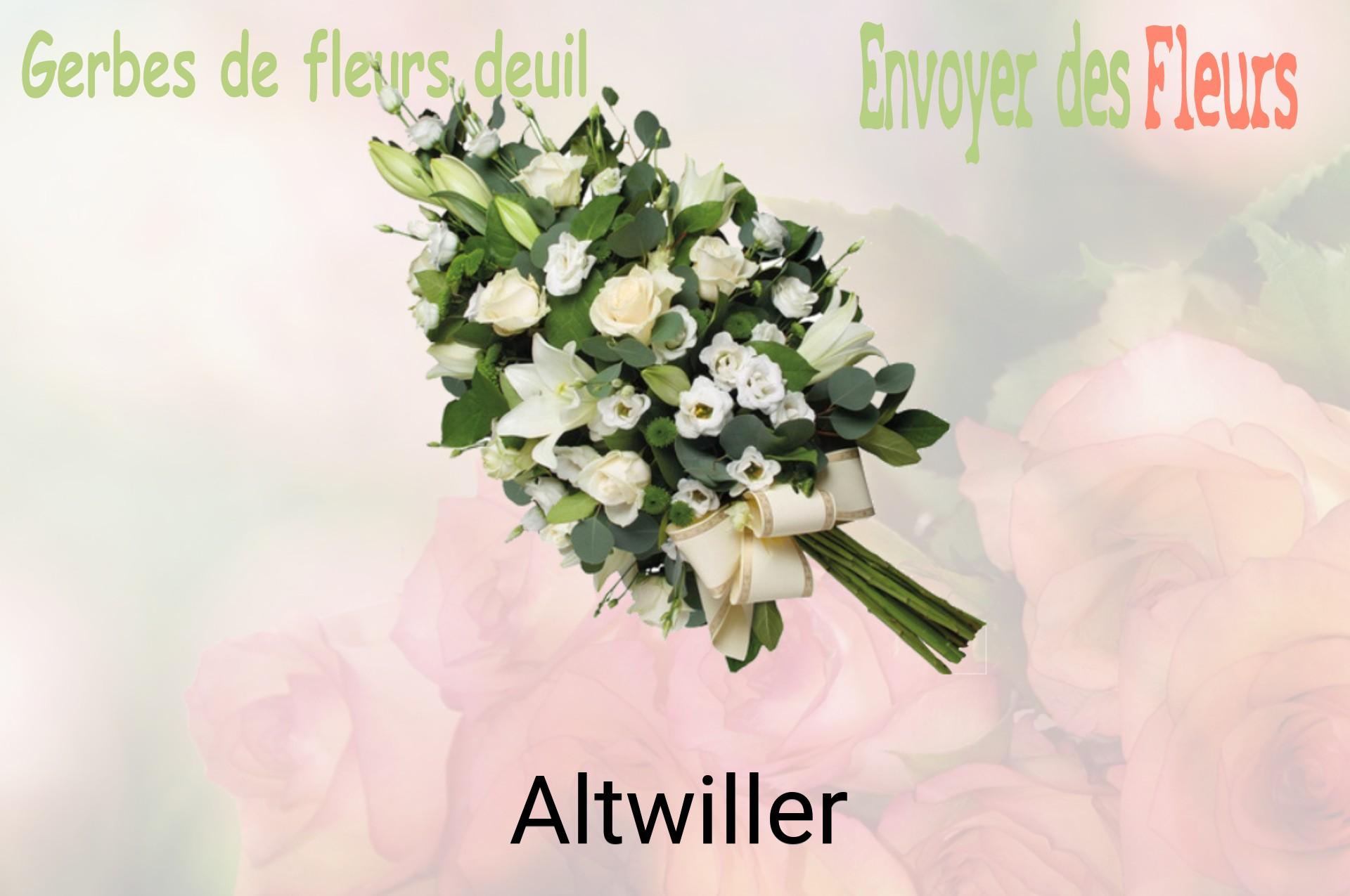 Gerbe de fleurs de deuil livrée à Altwiller